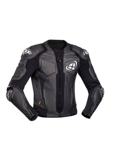 ixon Ixon Vendetta Evo Motorcycle Leather Jacket Black White  - Image 1