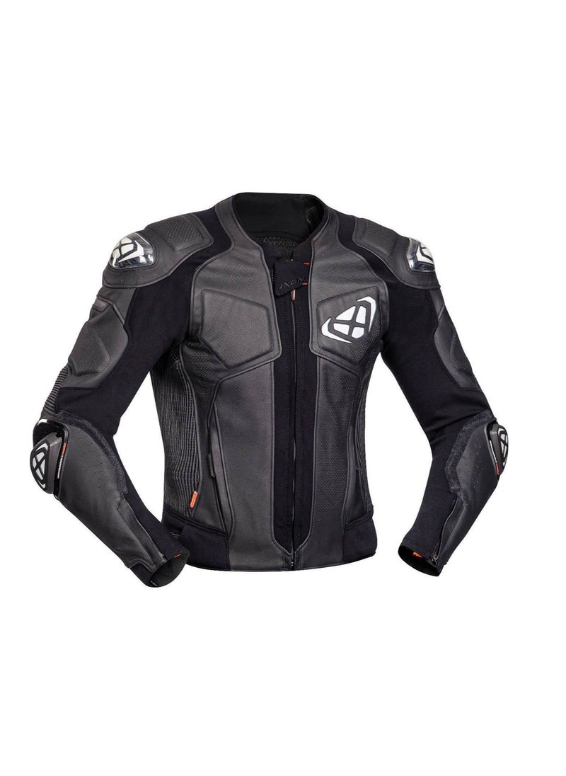 ixon Ixon Vendetta Evo Motorcycle Leather Jacket Black White  - Image 1