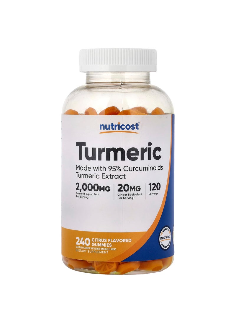 Turmeric, Citrus, 240 Gummies