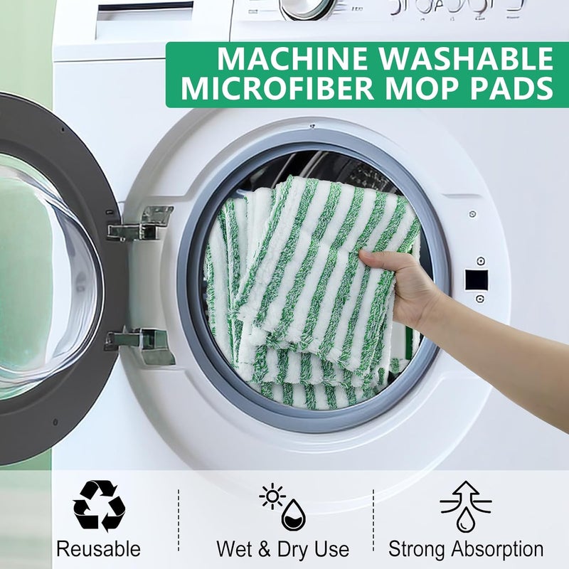 DOCXCDO mop Pads for libman (White & Green) - Image 5