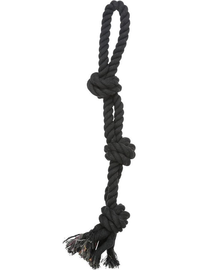 تريكسي لعبة حبل اللعب للحيوانات الأليفة | ألعاب شد غير سامة للجراء والكلاب البالغة | مصنوعة من مزيج من القطن والبوليستر لمزيد من المتانة، تساعد في تدليك لثة الكلاب 60 سم - Image 2