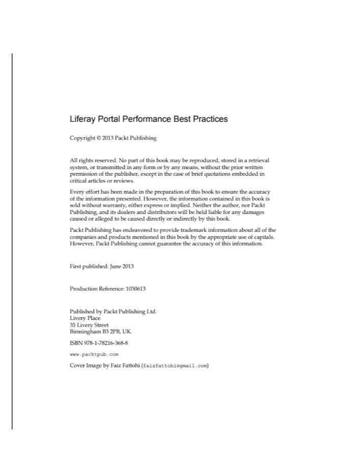 Liferay Portal Performance Best Practices: A Practical Guide to Building High Performing Solutions - Image 2