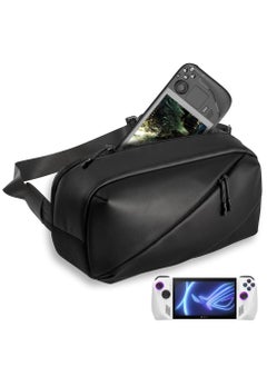 Carrying Case for Steam Deck Console & Accessories, Storage Bag for ASUS ROG Ally, Protective Shoulder Bag Pouch with Pockets Fit Console, AC Adapter,Original Dock, Lightweight Bag for Travel