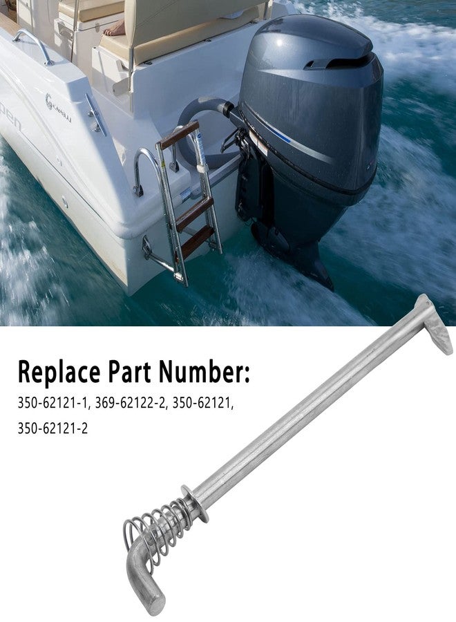 KIMISS Boat Motor Tilt Thrust Rod, Outboard Tilt Pin Assembly, Outboard Motors Engine Tilt Rod Assy Bracket with Spring 350‑62121‑2 for Tohatsu 9.8‑18HP Outboard Motor - Image 4