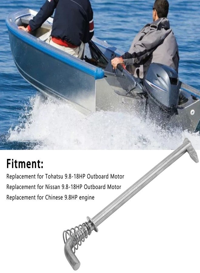 KIMISS Boat Motor Tilt Thrust Rod, Outboard Tilt Pin Assembly, Outboard Motors Engine Tilt Rod Assy Bracket with Spring 350‑62121‑2 for Tohatsu 9.8‑18HP Outboard Motor - Image 3