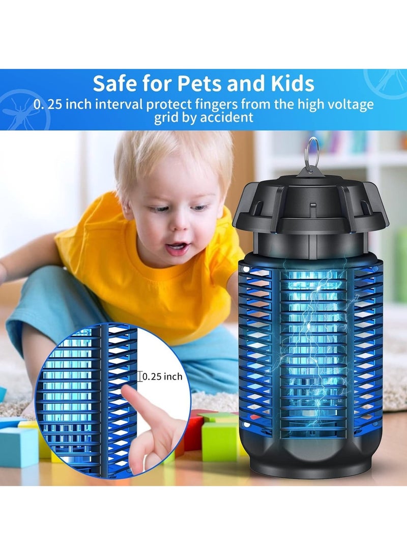 TAPIT Bug Zapper Indoor Outdoor Electric Mosquito Killer Lamp Fly Insect Trap for Home Bedroom Outdoor Camping (Black) - Image 4