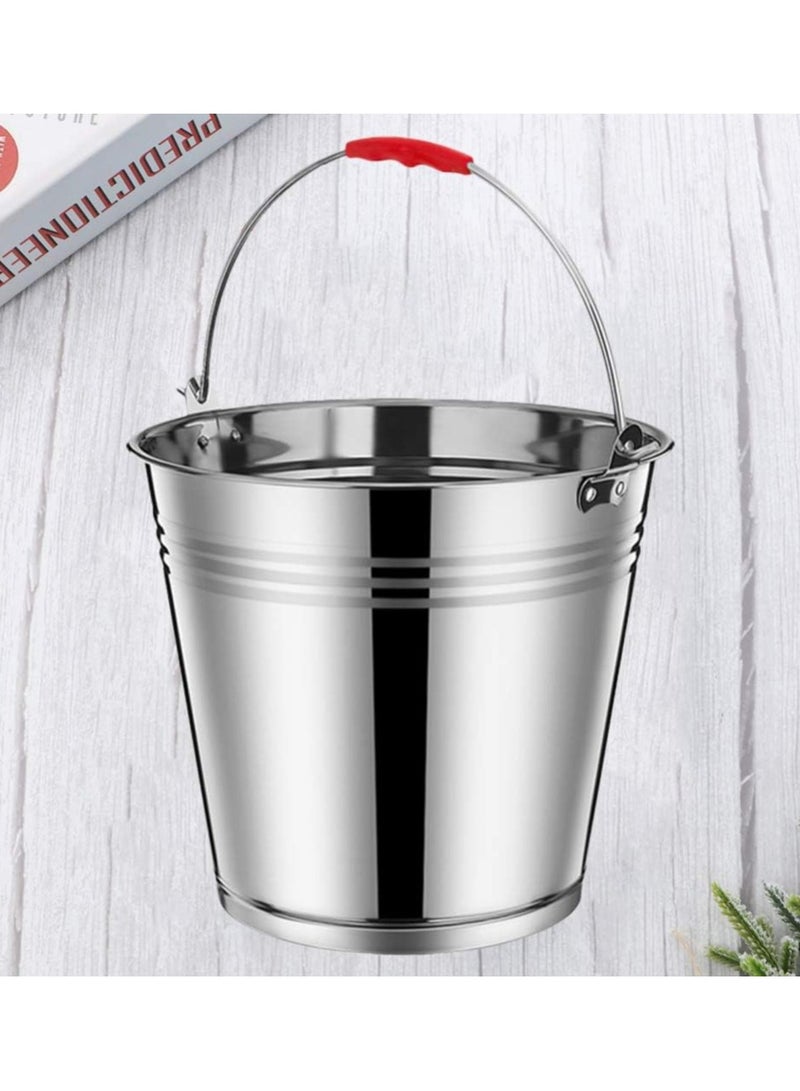 DubaiGallery Stainless Steel Bucket Food Holder Ice Cube Desktop French Fries Mini Containers Snack Storage Metal Chips Boutique - Image 2