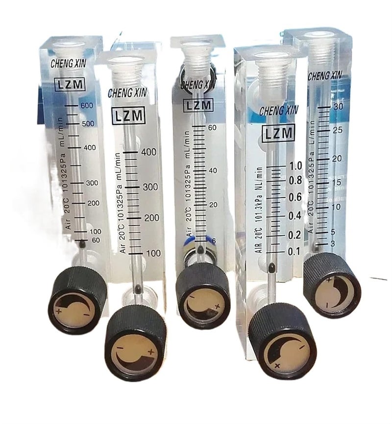مقياس تدفق 6-600 مل/دقيقة 0.1-1000 لتر/دقيقة ضغط داخلي 6 8 10 مم أكريليك LZM-6T لوحة هواء N2 CO2 غاز مقياس دوران مع صمام قابل للتعديل (2-25 لتر/دقيقة، 10 مم_LZM-6T N2) - Image 1