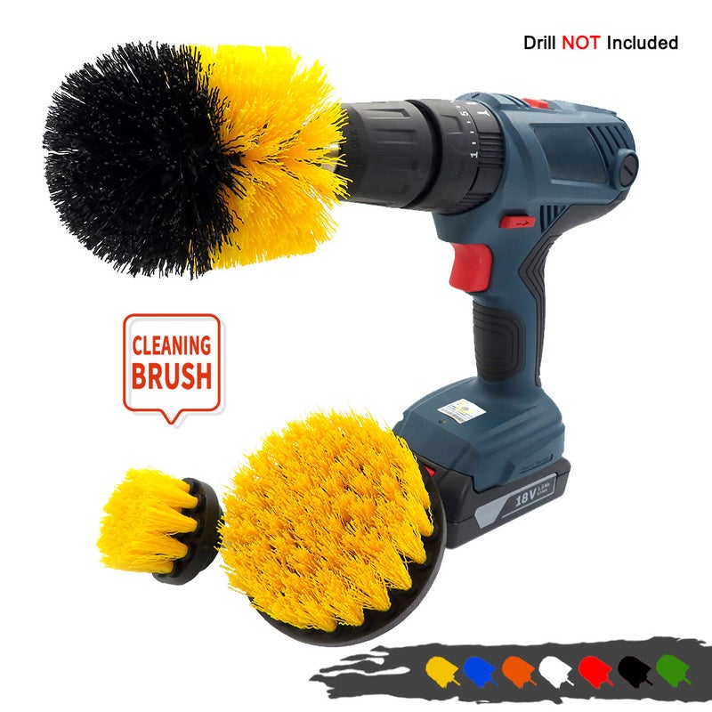 Electric Drill Brush 3-Piece Electric Cleaning Brush Tool Brush Car Cleaning Brush Household Cleaning Brush Brush Disc Brush Head - Image 2