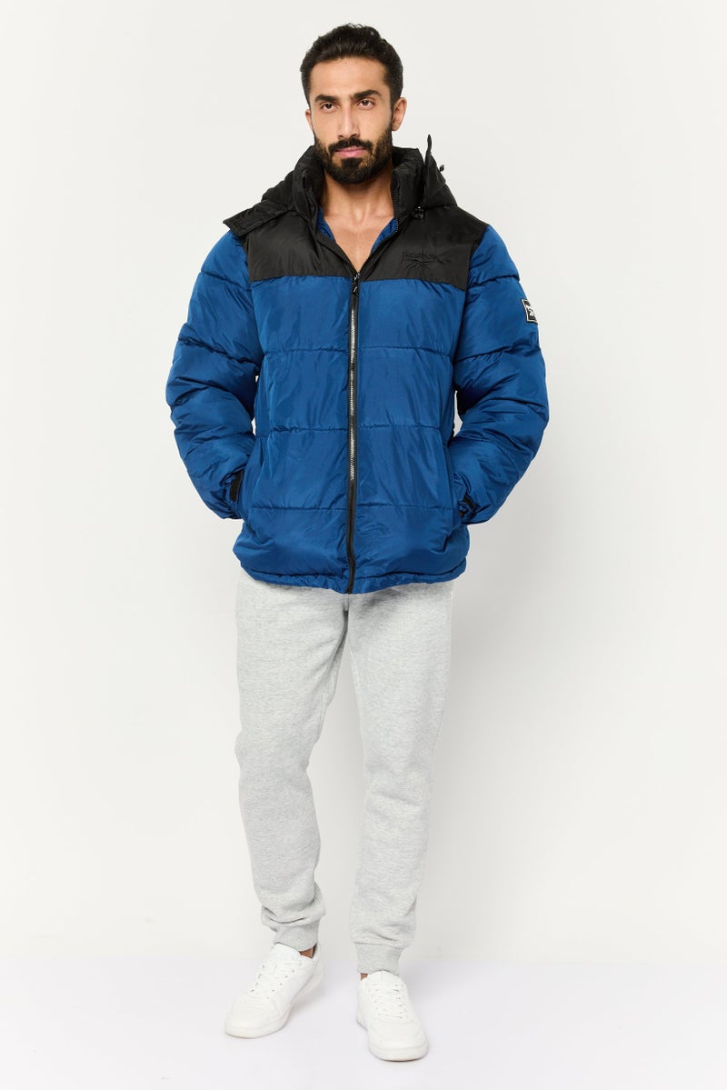 Reebok Men Sportswear Fit Long Sleeve Outdoor Jacket, Navy - Image 2