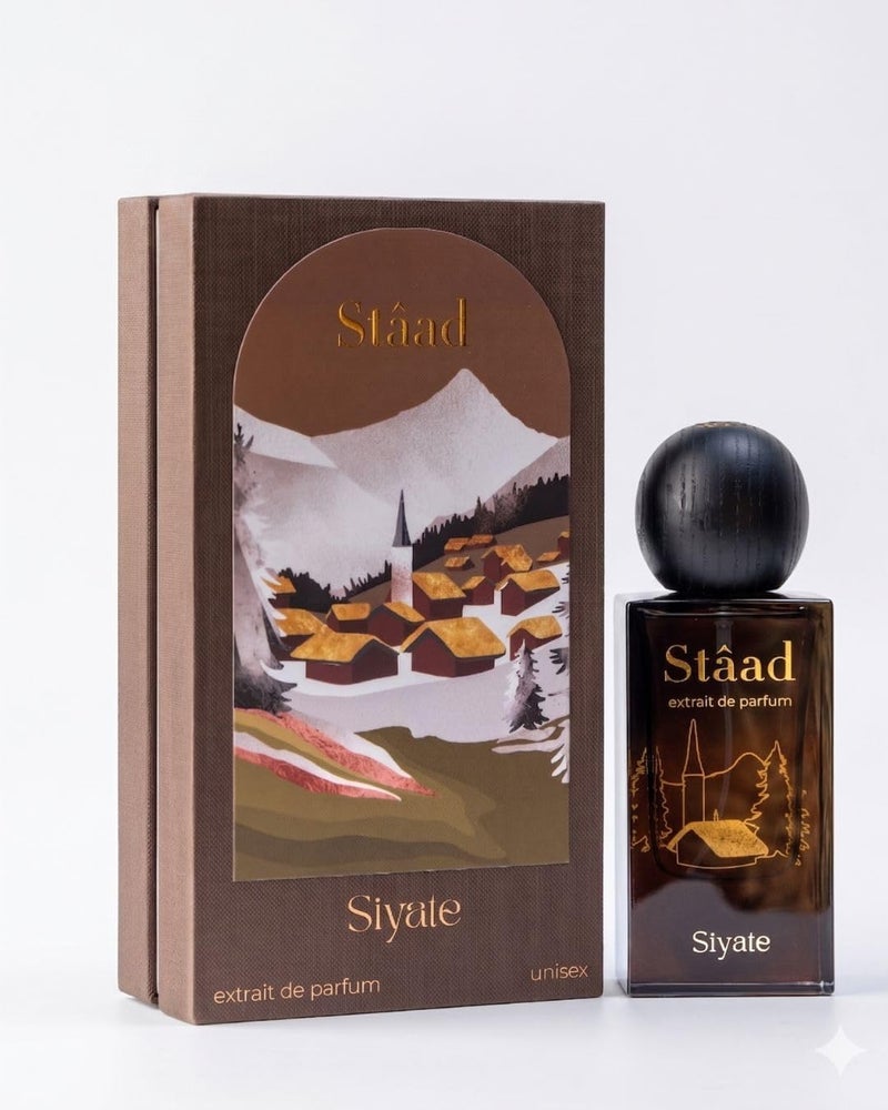 SIYATE سياتي ستاد - عطر دخاني للجنسين برائحة الفانيليا والأوكالبتوس وخشب الأرز وحبوب التونكا - 65 مل - Image 1