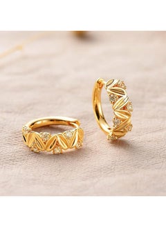 Mevecco Women Huggie Hoop Earrings Gold Ear Stud Cuff 14K Gold Filled Small Boho Beach Simple Delicate Handmade Hypoallergenic Jewelry Gift  - Image 5