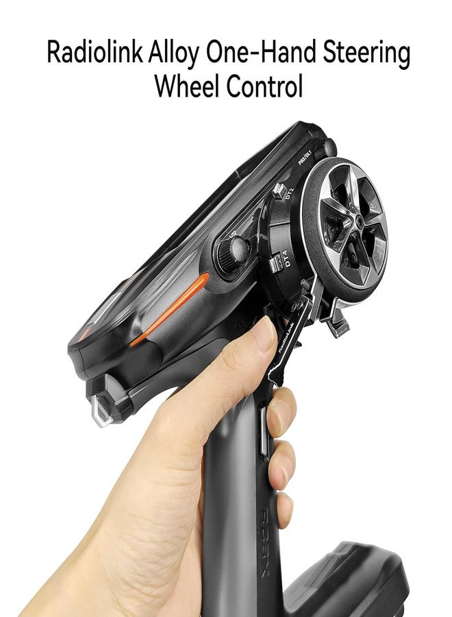 Radiolink Alloy Steering Wheel Trigger RC One-Handed Control Accessory Adapter for Radiolink RC8X RC4GS RC6GS/Flysky GT5/NB4/Pro/GT3B/Futaba 7PX/Dumborc X6/X4/DDF-350 and More (Black) - Image 3