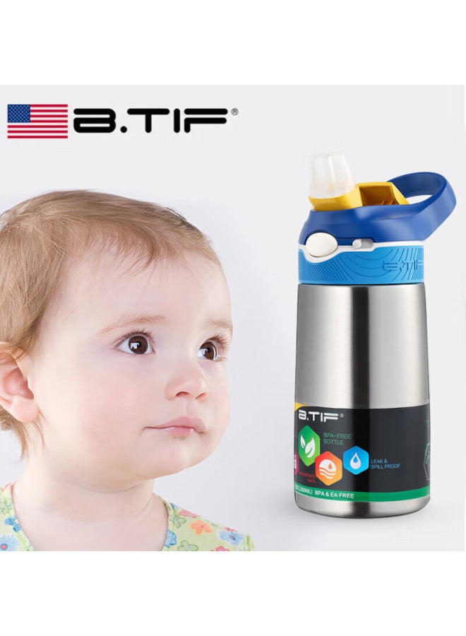 Btif Children's Insulated Cup, Kindergarten Water Bottle For Boys And Girls, Student School Cup With Straw, Dinosaur Cartoon Cold-keeping Cup - Image 3