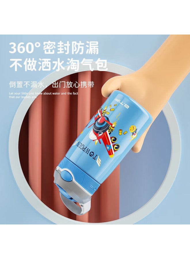 Btif Children's Insulated Cup, Kindergarten Water Bottle For Boys And Girls, Student School Cup With Straw, Dinosaur Cartoon Cold-keeping Cup - Image 4