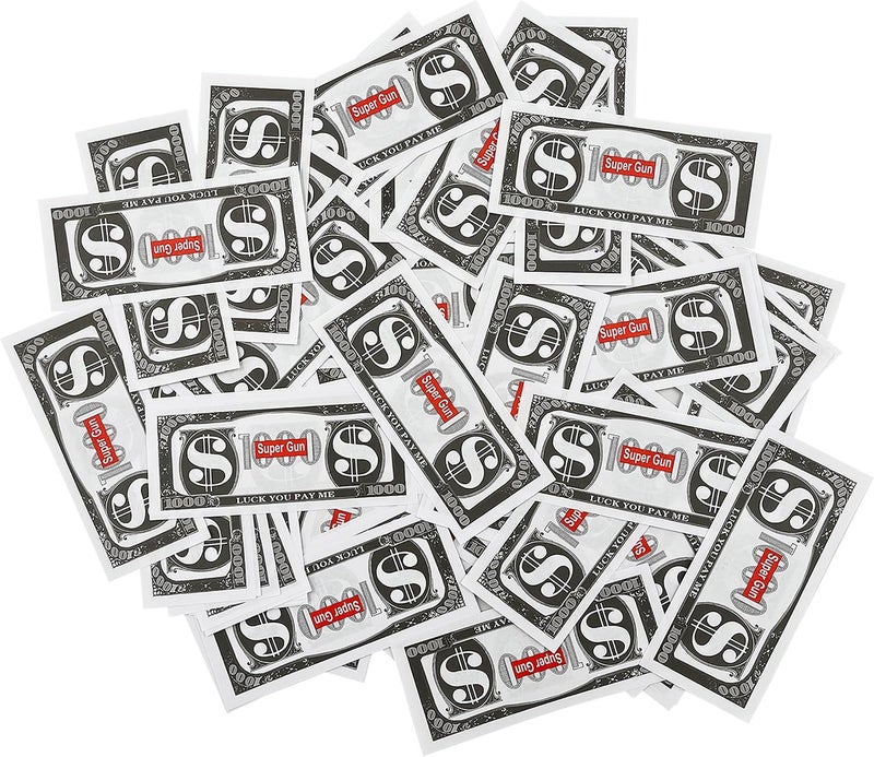 100-Pack Novelty USD Play Money Bills – Fake Cash for Parties, Pranks & Carnival Favors
