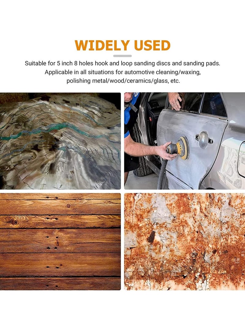 Buffing Round Backing Hook and Loop Soft Density Interface Buffer Pad 6 Sponge Cushion 6 Hole Pads Sander Pads for Random Orbital Sanders 5 Pack - Image 5