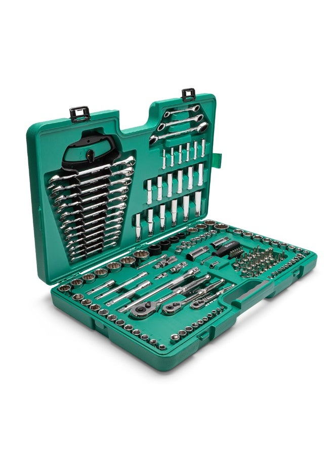 Sata - SATA ST09510SJ 150-Piece 1/4", 3/8" and 1/2" Drive 6 and 12 Point Metric/SAE Master Tool Set - Image 1