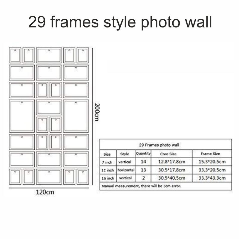PAPER PLANE DESIGN Photo Picture Frame Set Collage For Home Decor Office Decor (D) - Image 3