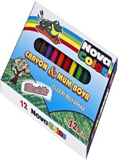 NOVA Nova color nc1112 pastel crayons - pack of 12 