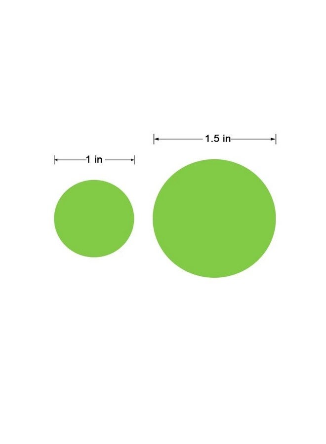 Hcode Round Color Coding Label Price Stickers Blank Yard Sale Stickers 1 Inch Permanent Adhesive Dots 2 Roll 2000 Pieces (Green) - Image 1