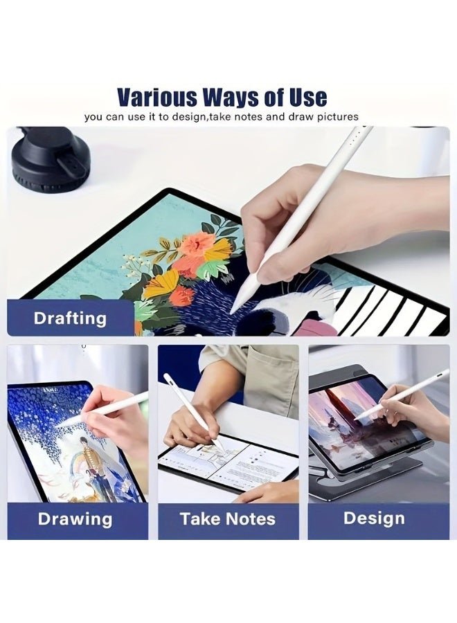 NOVATECH Multi-Compatible Stylus Pen for iPad/Android/Microsoft, High-Precision Fast-Charging Digital Pencil with Replacement Nib & Charging Cable - Image 4