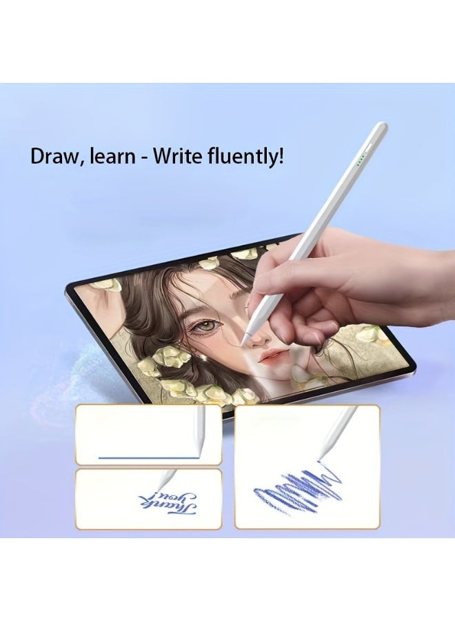 NOVATECH Multi-Compatible Stylus Pen for iPad/Android/Microsoft, High-Precision Fast-Charging Digital Pencil with Replacement Nib & Charging Cable - Image 3