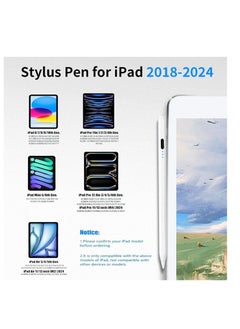 Generic iPad Pen P1 for iPad 10th/9th Generation, iPad Stylus Pen with Upgraded 500mAh Battery | Palm Rejection | Magnetic Adsorption | Tilt Technology | Precision Stylus Pen for iPad 2018-2024  - Image 2