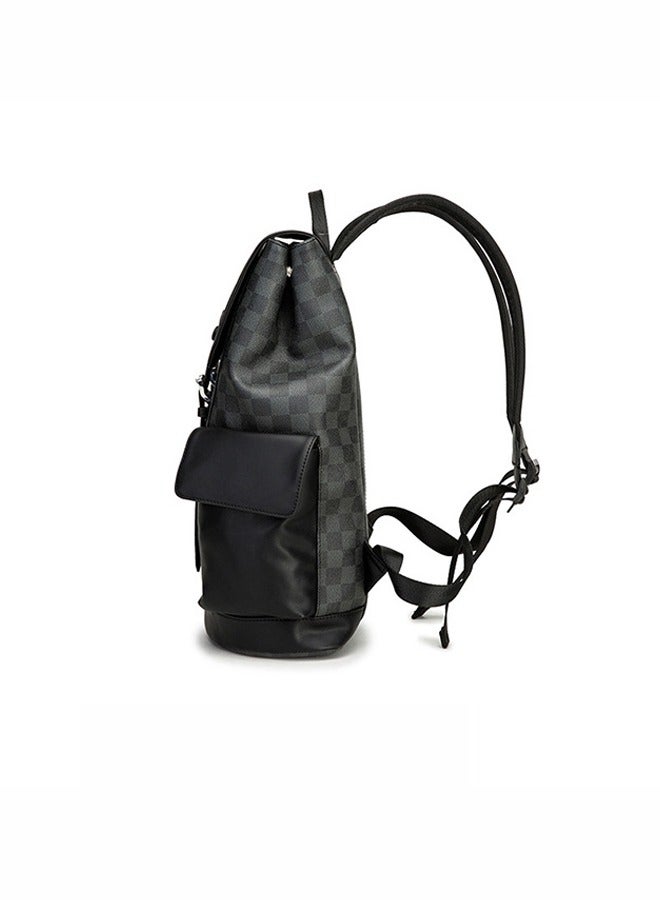 Fashion Man Women Vintage Retro Backpack PU Leather Travel Bag laptop backpack School Bookbag for College Travel Backpack designed for 15 Inch Macbook Computer - Image 3