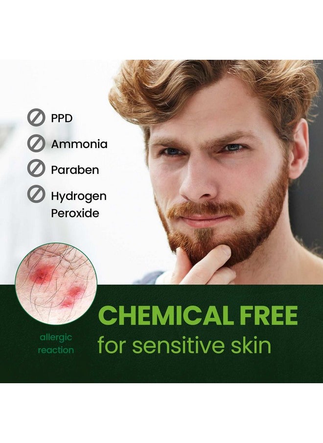 هيرب سبيدي صبغة الشارب واللحية من Herb For Men خالية من الأمونيا والبروبيلين بيريدين (أسود ناعم)، مكونات طبيعية نباتية، عديمة الرائحة، لا مزيد من تهيج الجلد بسبب الصبغة للبشرة الحساسة (عبوة واحدة)  - Image 2