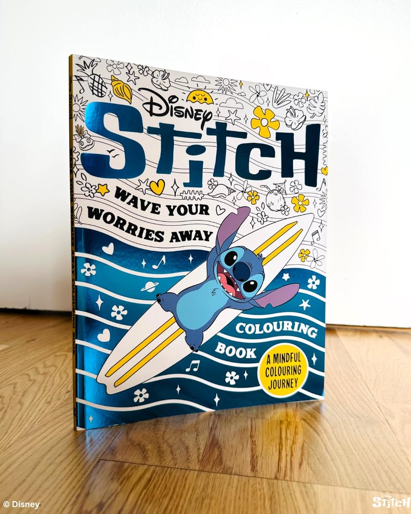 Disney Stitch - Wave Your Worries Away Colouring Book: A Mindful Colouring Journey - Image 5