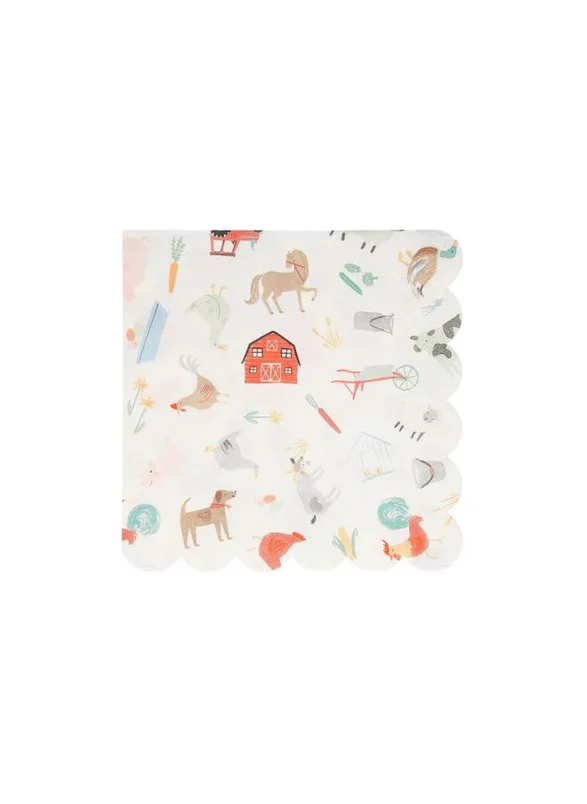 Meri Meri On the Farm Large Napkins