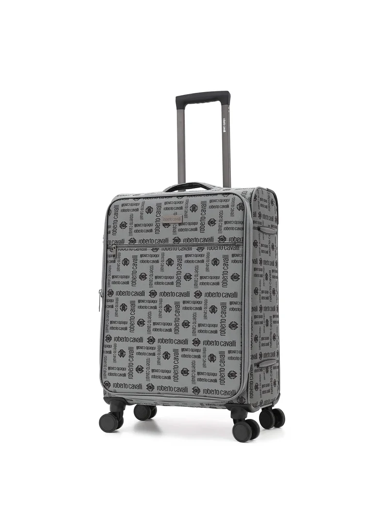 روبرتو كافالي Roberto Cavalli 2-Piece Printed Softshell Luggage Set with Spinner Wheels, TSA Lock - Luxury Designer Travel Collection