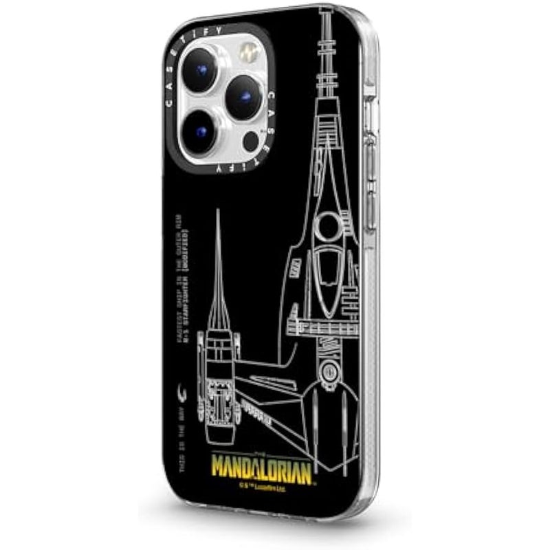 Casetify Clear iPhone 14 Pro Case 【Mandalorian Co-Lab/Not Yellowing / 6.6ft Drop Protection/Compatible with Magsafe】 - N-1 Starfighter - Clear - Image 5