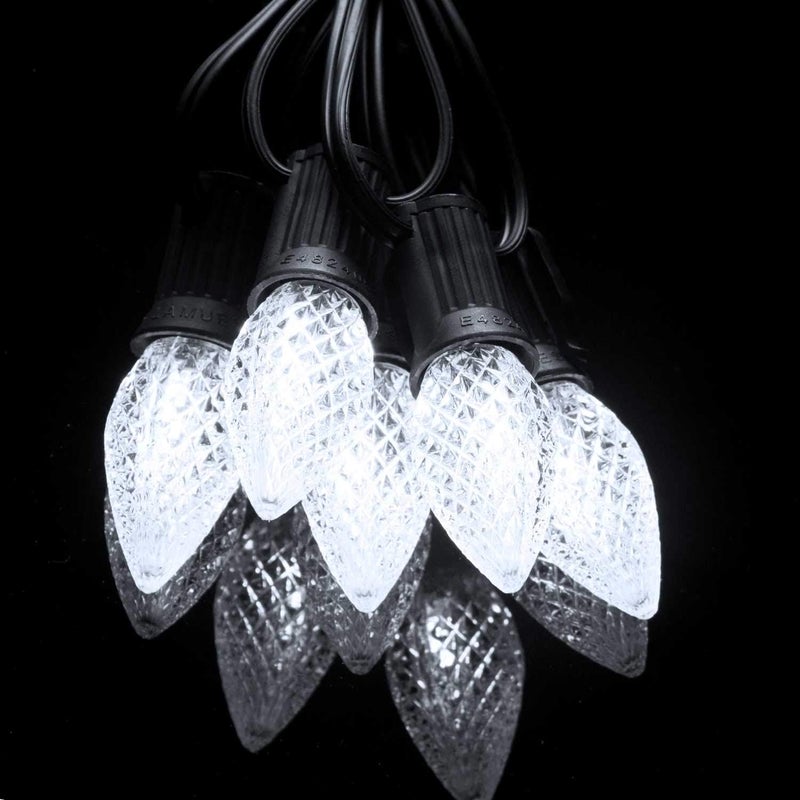 Brightown 50 Pack C7 Led Replacement Christmas Light Bulb C7 Shatterproof Led Bulbs for Christmas String Lights E12 Candelabra Base Commercial Grade Dimmable Holiday Bulbs Cool White - Image 5