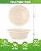 Dynta Paper Bowls 260 Pcs 12oz Compostable EcoFriendly Disposable Soup Heavy Duty Bulk Small Salad bowls for Parties Picnic Natural Brown - Image 4