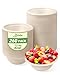 Dynta Paper Bowls 260 Pcs 12oz Compostable EcoFriendly Disposable Soup Heavy Duty Bulk Small Salad bowls for Parties Picnic Natural Brown - Image 1
