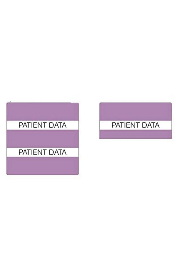 tabbies Tabbies Medical Patient Chart Index Tabs, "Medical Patient Data" 1-1/2"W x 1-1/2"H, Lavender, 102 Tabs/Pack (52117)  - Image 1