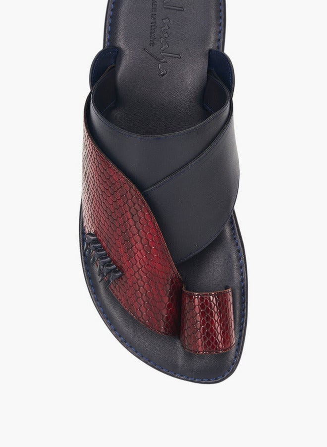 الواحة صنادل عربية رجالية بحلقة إصبع - مجموعة رمضان - Image 3