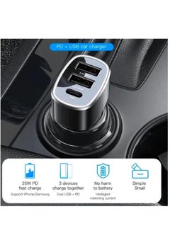 Yesido Y47 49W Double USB+Type-C/USB-C Port Car Fast Charger(Black) - pzsku/Z894074A94F7B22518A84Z/45/_/1714627211/7cc64c94-9470-4e17-bf02-021c54c23596