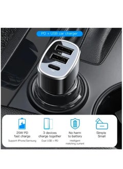 Yesido Y47 49W Double USB+Type-C/USB-C Port Car Fast Charger(Black) - pzsku/Z894074A94F7B22518A84Z/45/_/1714627213/144defbd-346d-447b-83fd-3144af741753