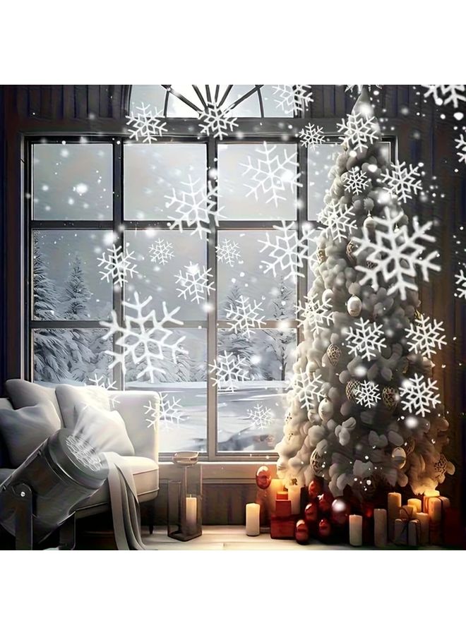 Rotating Snowflake LED Projection Light For Christmas Festival Stage Decoration - Image 4