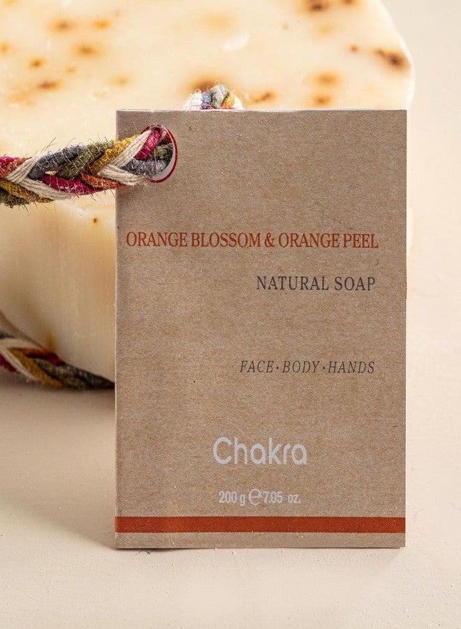 Chakra Oval Orange Blossom & Orange Peel Bar Soap - Paraben & Additive Free Handmade Soap Bar for Face, Body and Hands, Gentle Cleansing for Daily Skin Care, 7 oz - Image 5