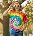 TOGROP Kids Hippie Costume for Boys Girls 60s 70s TShirt 5Pcs Set for Halloween Party 34T Multicolor - Image 4
