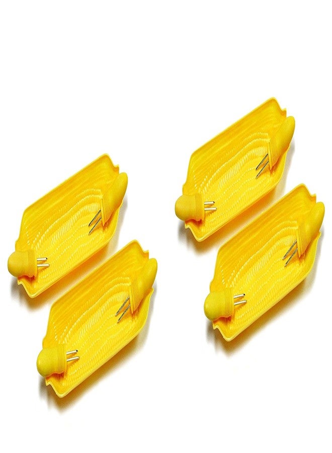 شيف كرافت أطباق شيف كرافت على شكل كيزان الذرة مع حوامل، عبوة من 4 قطع