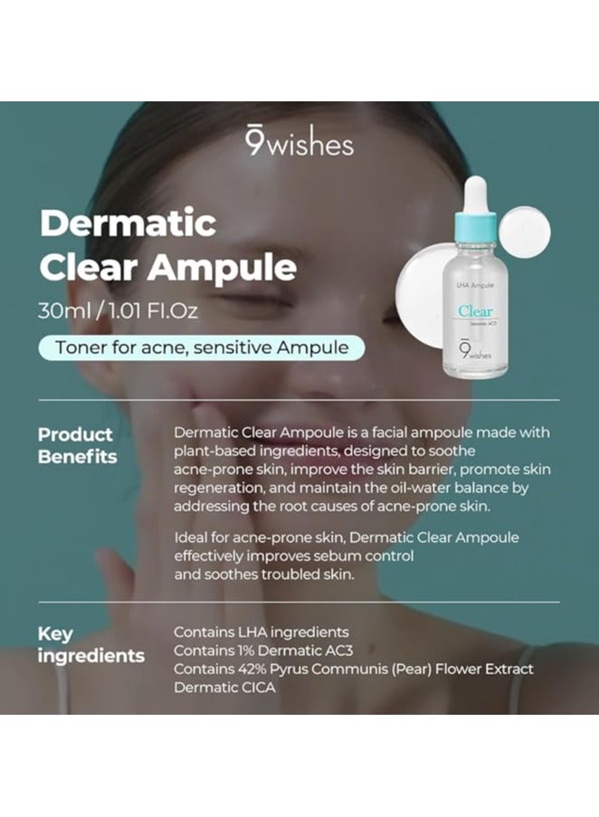 9WISHES Dermatic Cica Ampule 30 ml - Image 2