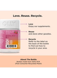 OLLY OLLY Focused Thinker Brainy Chews, Omega-3 ALA, Vitamins B6 & B12, Plus Thai Ginger Extract for Alertness, Concentration & Cognitive Performance Support, Vegetarian, Raspberry, 20 Count  - Image 4