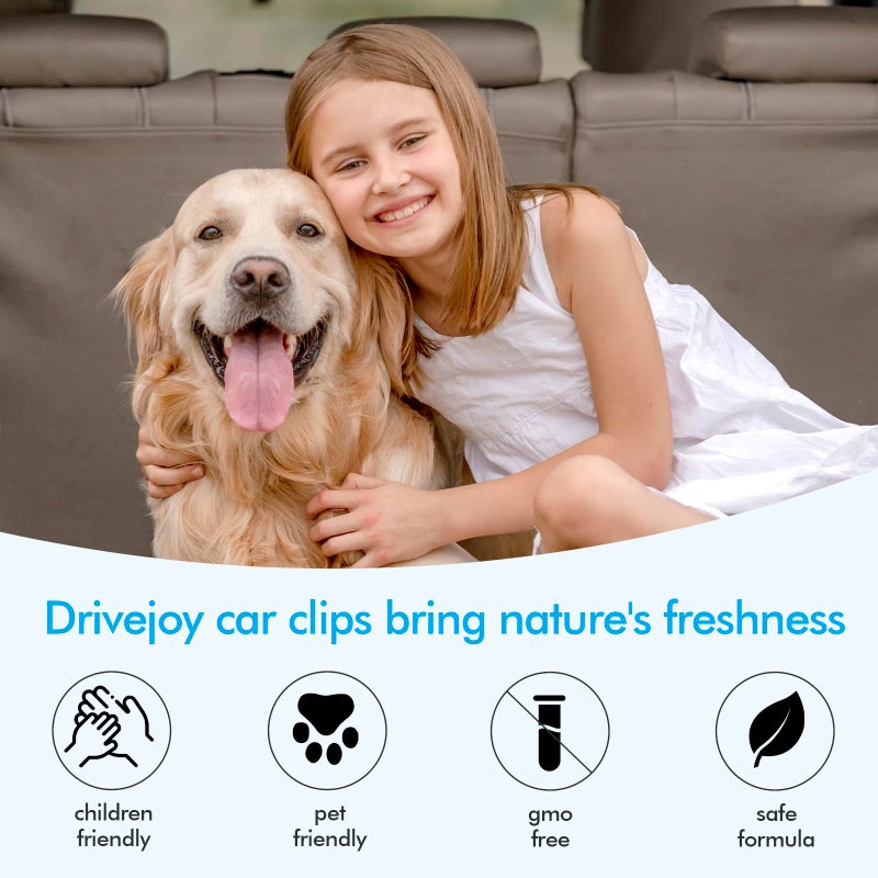 DRIVEJOY Car Air Freshener Vent Clips, 12 Pack, 6 Ocean, 6 Hawaiian, Provides Long-Lasting Scent, Up to 360 Days, Car Fresheners - Image 3