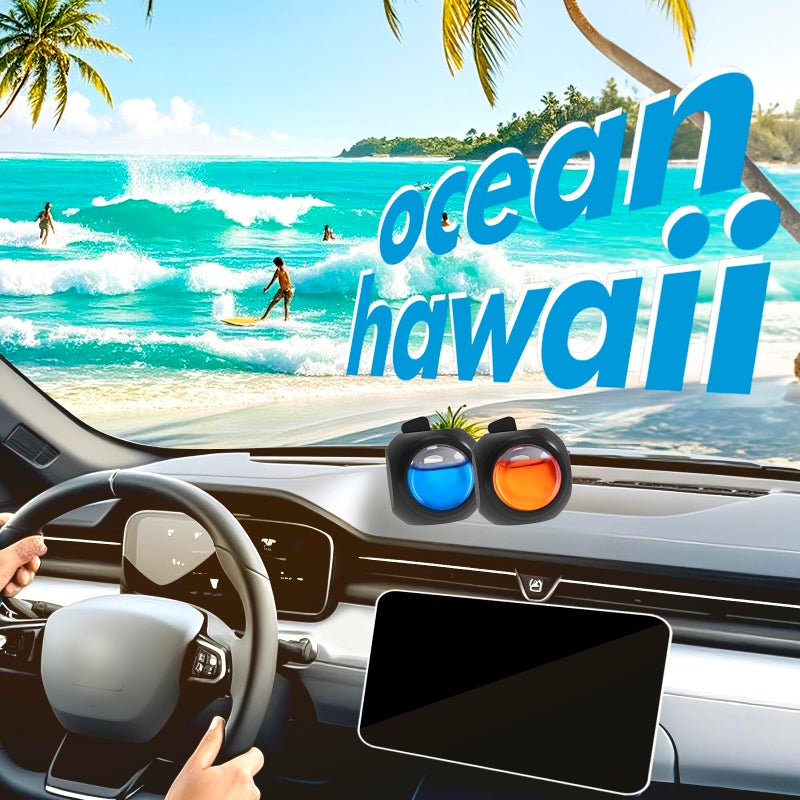 DRIVEJOY Car Air Freshener Vent Clips, 12 Pack, 6 Ocean, 6 Hawaiian, Provides Long-Lasting Scent, Up to 360 Days, Car Fresheners - Image 4