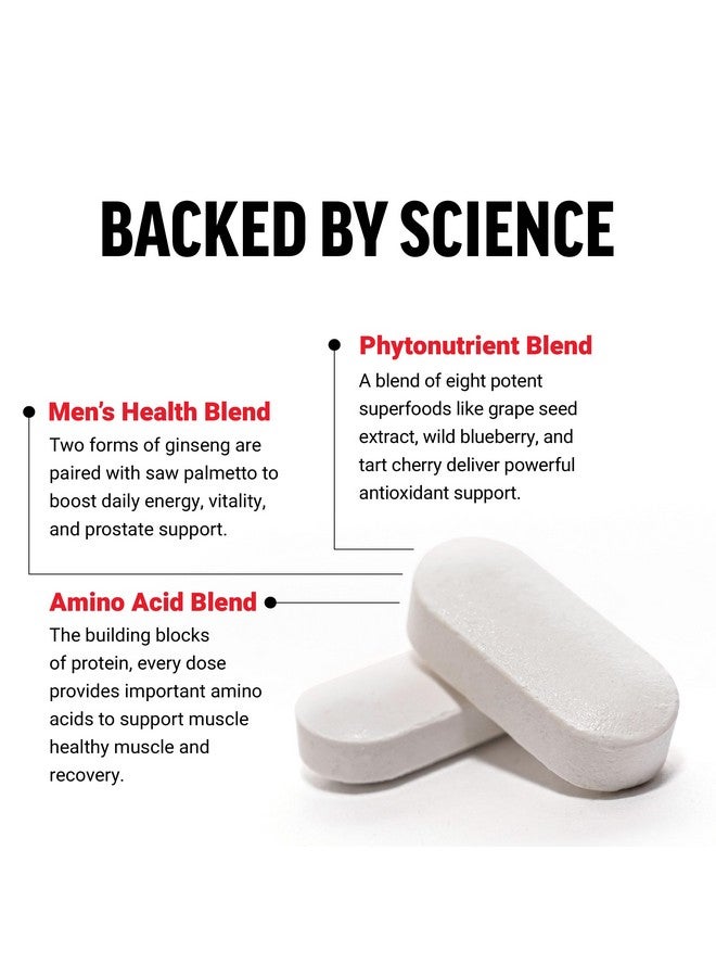 Force Factor فيتامينات متعددة للرجال من فورس فاكتور، فيتامينات متعددة للرجال بالإضافة إلى مكمل الأحماض الأمينية مع 27 فيتامين ومعادن، ومغذيات نباتية لدعم الطاقة والمناعة، 60 قرص - Image 3